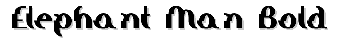 Elephant man Bold font